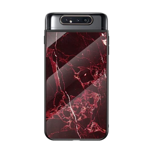 Fantasy Marble Samsung Galaxy A80 deksel - Rød Red
