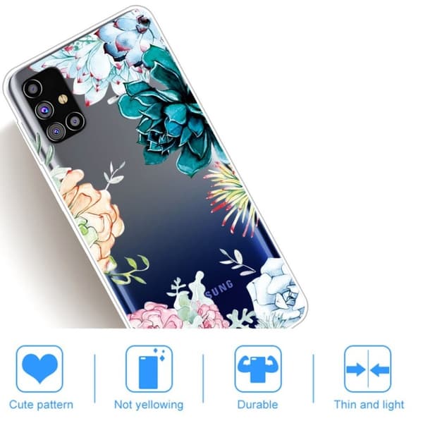 Deco Samsung Galaxy M31s skal - Levande Blomma multifärg
