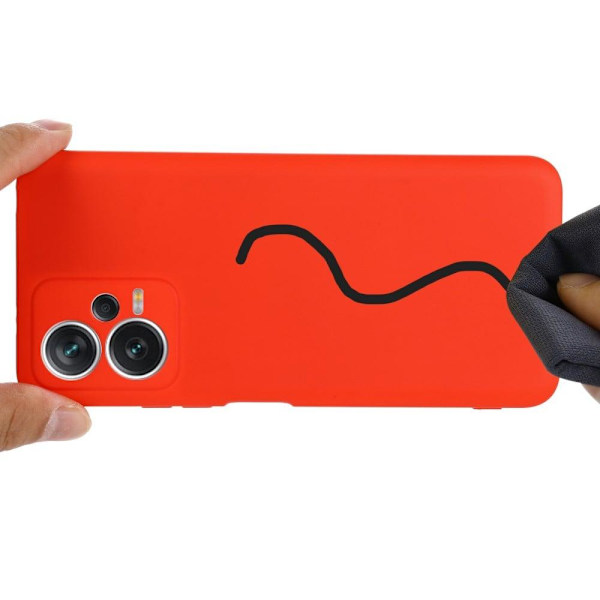 Matta nestesilikoninen kuori Xiaomi Poco X5 / Xiaomi Redmi Note 12 - Punainen Red