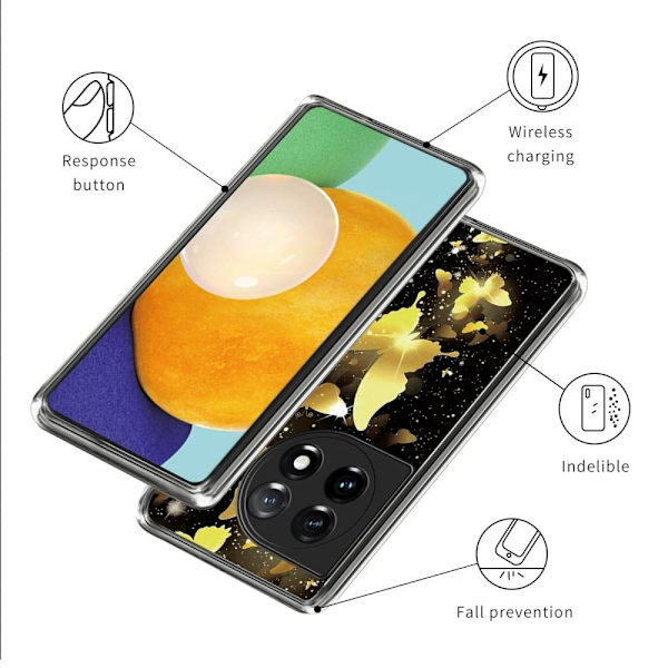Deco OnePlus Ace 3 / OnePlus 12R cover - Style D Gold
