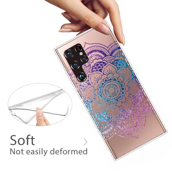 Deco Samsung Galaxy S22 Ultra Etui - Blomst Mandala Multicolor