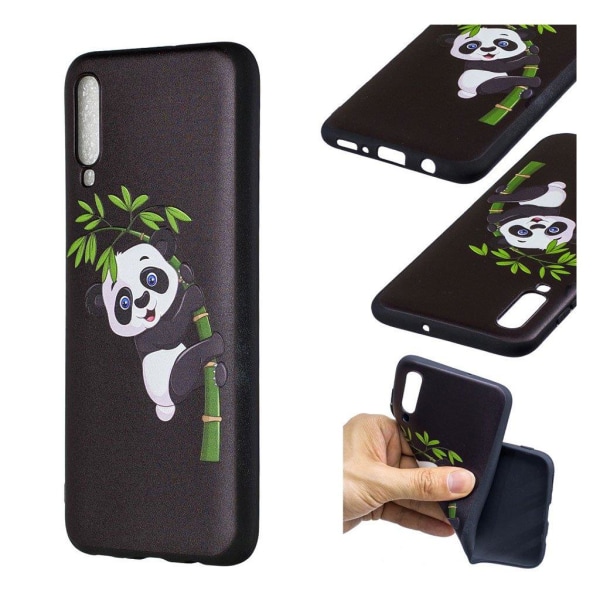 Imagine Samsung Galaxy A70 cover - Panda Klatrer Bambus Multicolor