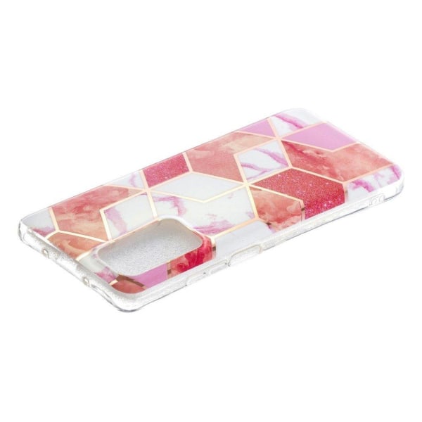 Marble Samsung Galaxy A72 5G Etui - Rose Diamant Mønster Pink