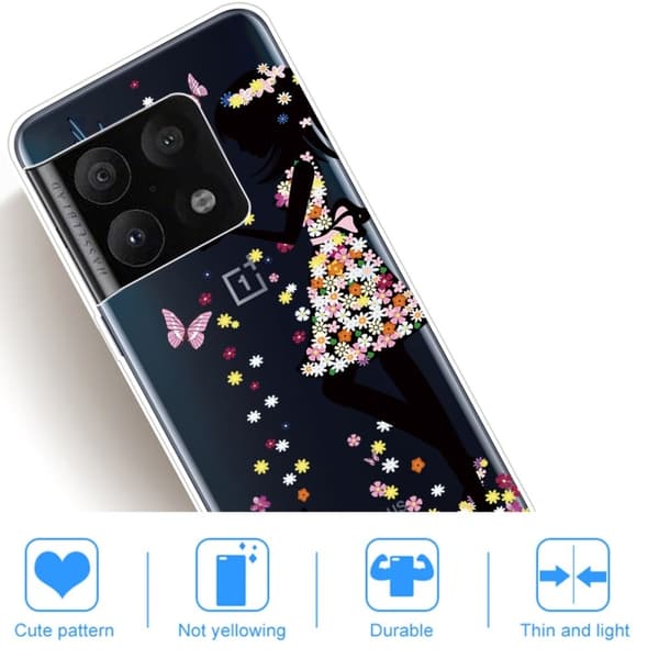 Deco OnePlus 10 Pro Etui - Katt og Jente Multicolor