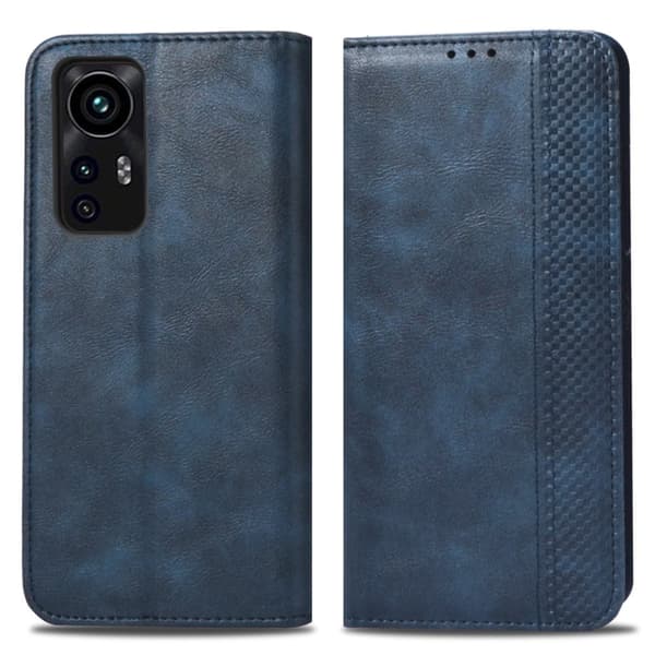 Bofink Vintage Xiaomi 12 / 12x Læder Etui - Sort Blue
