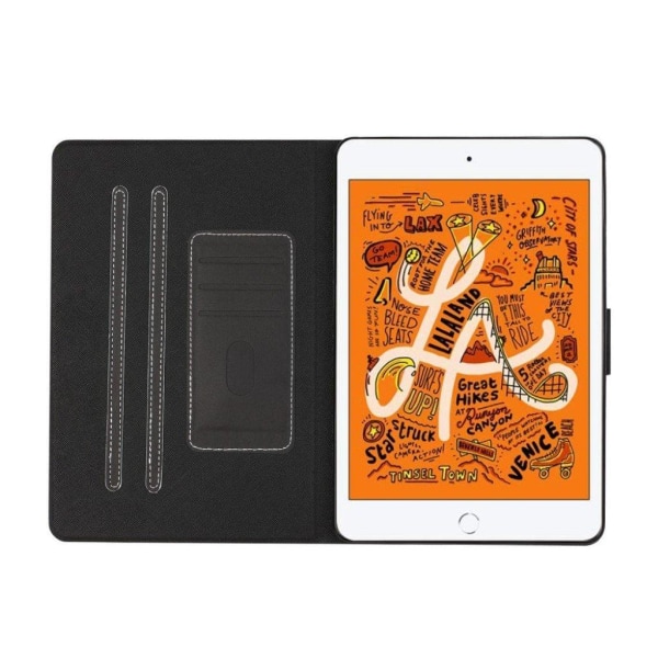iPad Mini (2019) simple leather case - Black Svart