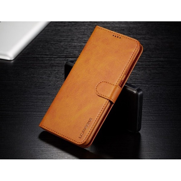 LC.IMEEKE Samsung Galaxy A40 Flip kotelot - Ruskea Brown