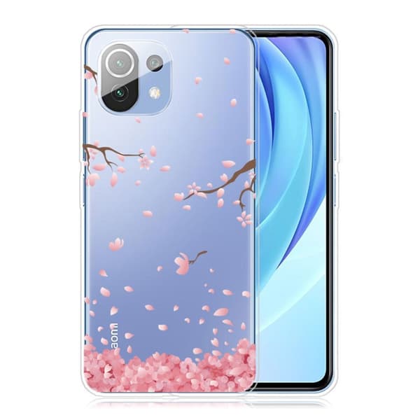 Deco Xiaomi Mi 11 Pro Etui - Lyserød Blomst Pink