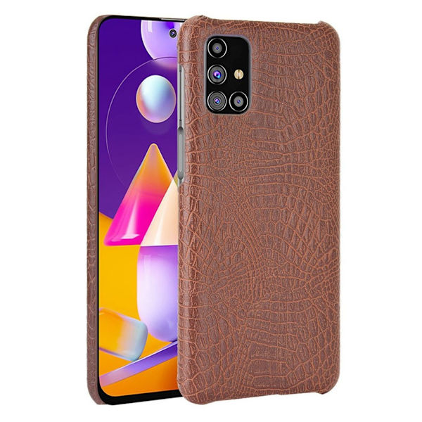 Croco Etui Samsung Galaxy M31s - Brun Brown