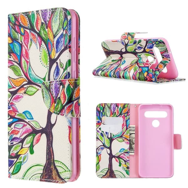 Wonderland LG K61 flip-etui - Tre I Farger Multicolor