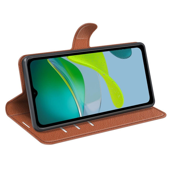 Classic Motorola Moto E13 Flippetui - Brun Brown