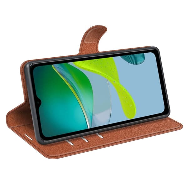 Classic Motorola Moto E13 fodral - Brun Brun