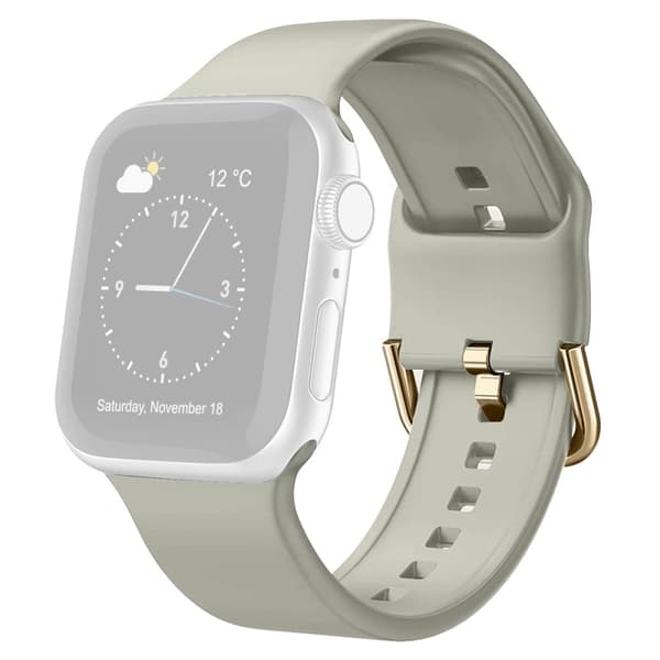 Apple Watch Ultra simple silikonerem - Grå Silver grey