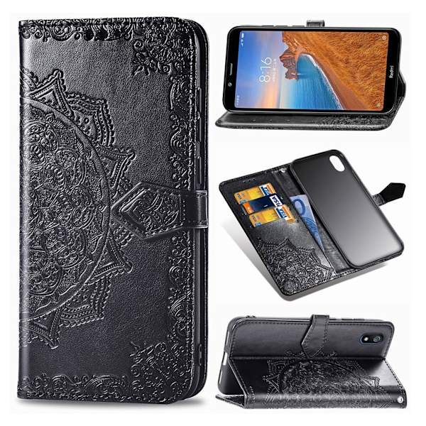 Mandala Xiaomi Redmi 7A etui - Sort Black