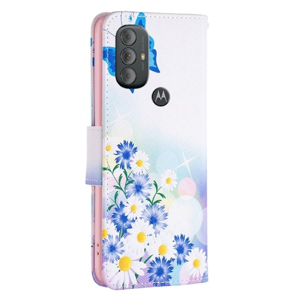 Wonderland Motorola Moto G Power (2022) flip etui - Sommerfugl Og Blomster Multicolor