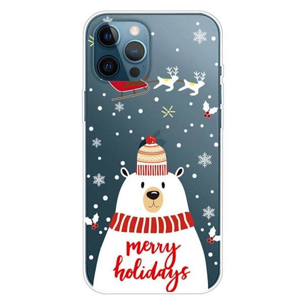 Juleveske til iPhone 14 Pro Max - Isbjørn White