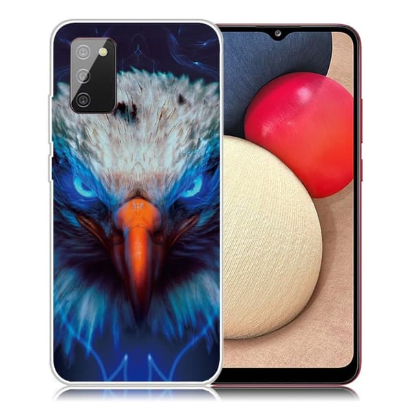Deco Samsung Galaxy A02s etui - fugl Blue