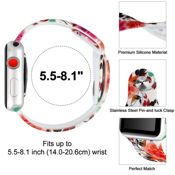 Apple Watch Series 4 40mm pattern watch band - Style D Multicolor