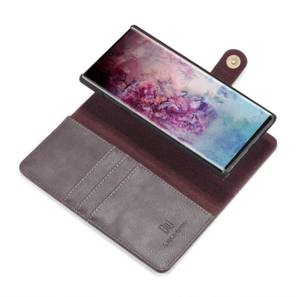 DG.MING Samsung Galaxy Note 10 Pro 2-in-1 Wallet etui - Grå Silver grey