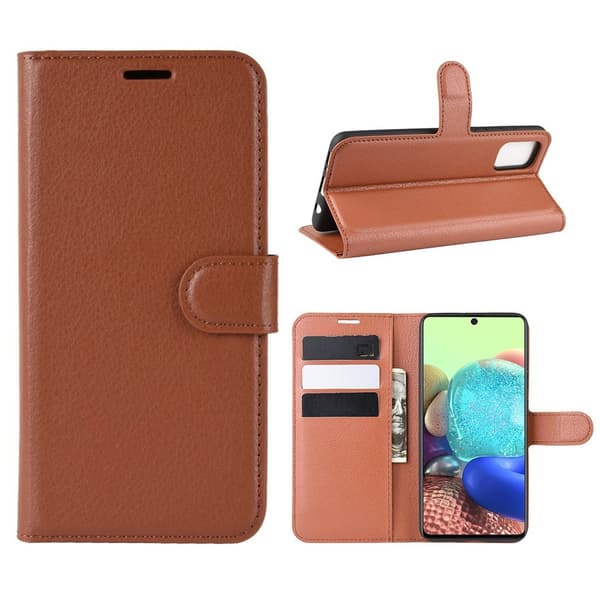 Classic Samsung Galaxy A71 5G Etui - Brun Brown