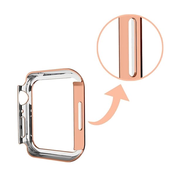 Apple Watch (41 mm) enkelt gummiert deksel - Rose Gull Pink