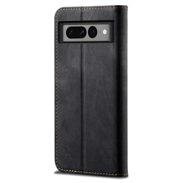 Jeans Google Pixel 7 Pro Flip Etui - Sort Black