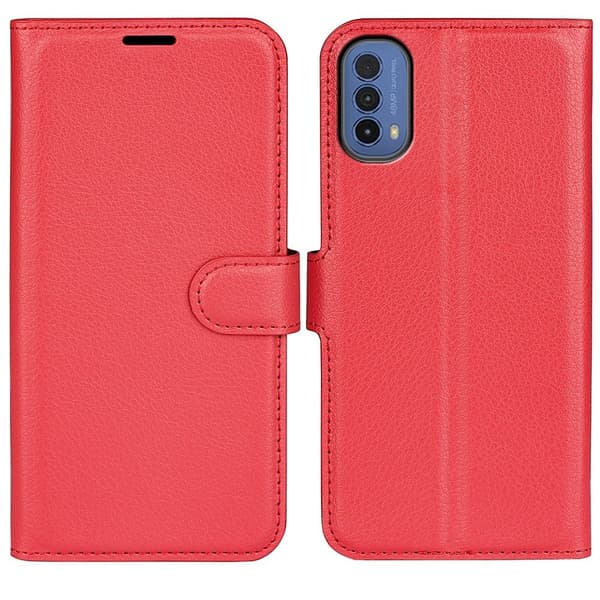 Classic Motorola Moto E30 / E40 Flippetui - Rød Red