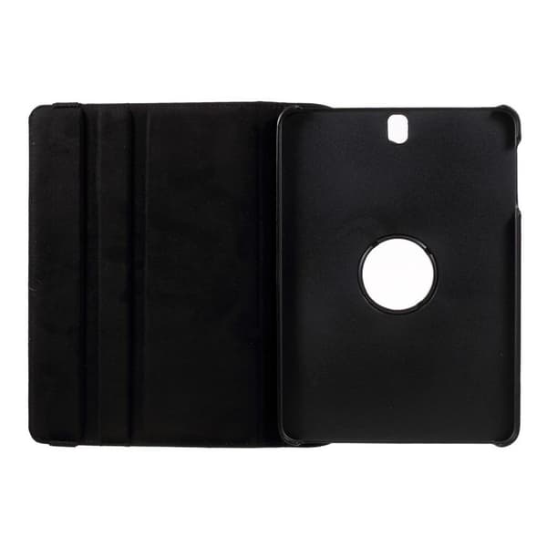 Samsung Galaxy Tab S3 Litchi Tekstur Roterende PU Lær Etui - Svart Black