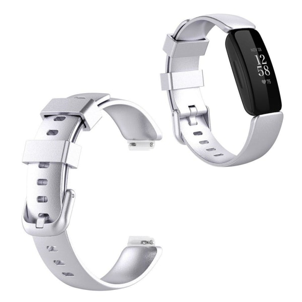 Fitbit Inspire 2 simple watch band - Silver / Size: S Silvergrå