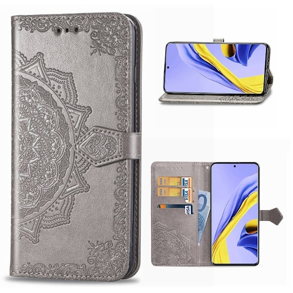 Mandala Samsung Galaxy A51 veske - Grå Silver grey