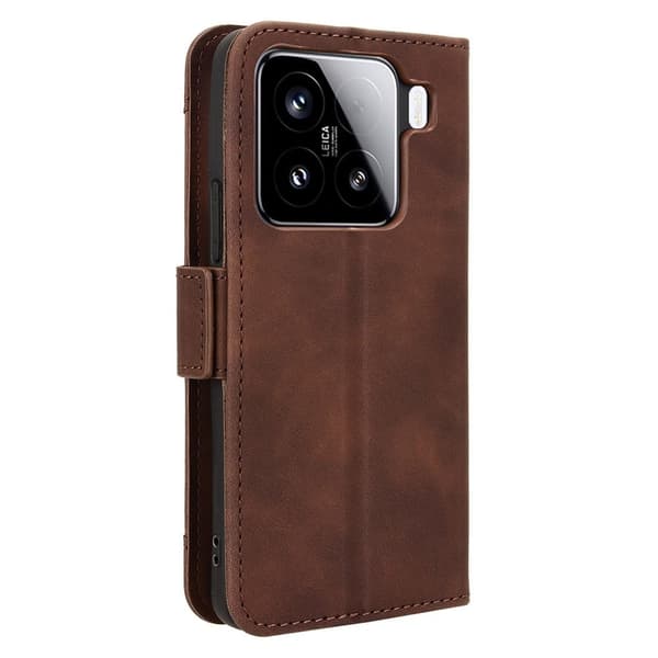 Modernt Xiaomi 15 Pro fodral med plånbok - Brun Brun