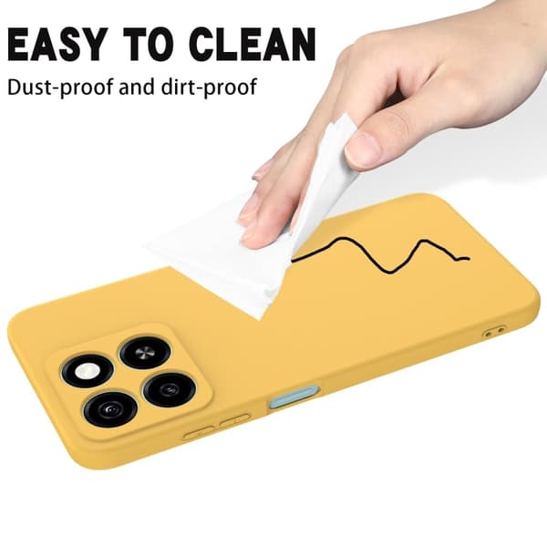Matte Liquid ZTE Blade A55 / ZTE Blade A35 silikone cover - Gul Yellow