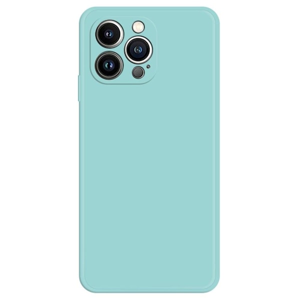 Avfasat gummerat droppskydd för iPhone 13 Pro Max - Cyan Grön