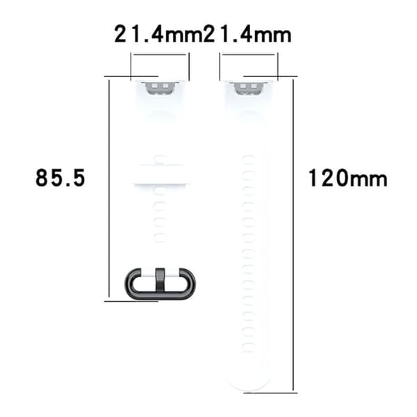 Xiaomi Redmi Watch silikoneurrem med cover - Sort / Hvid White