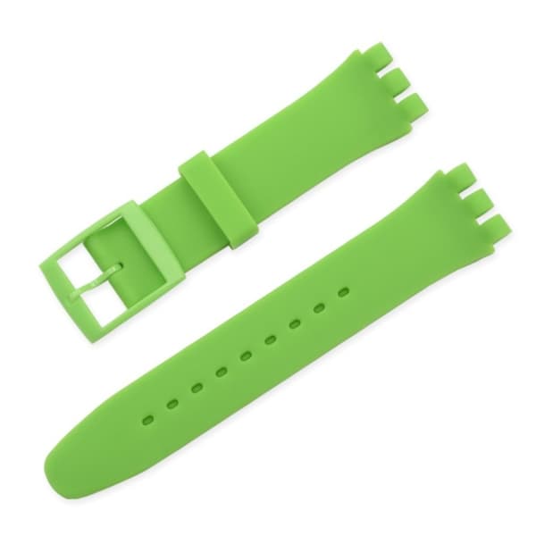 12mm simple silicone watch band - Green Grön