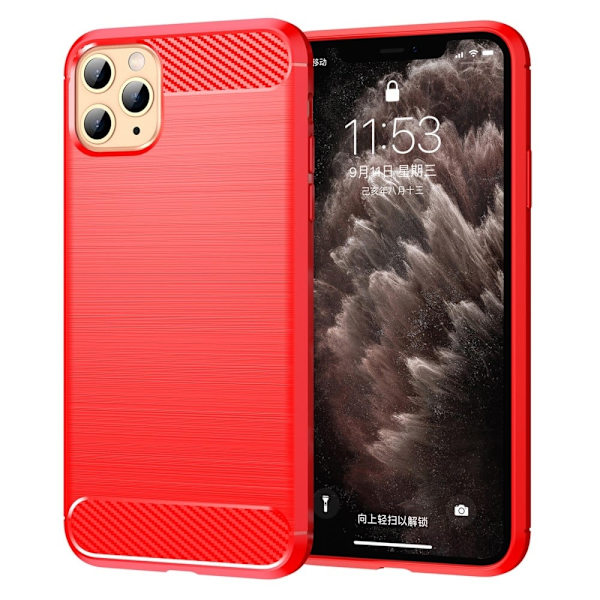 Carbon Flex Etui iPhone 11 Pro - Rød Red