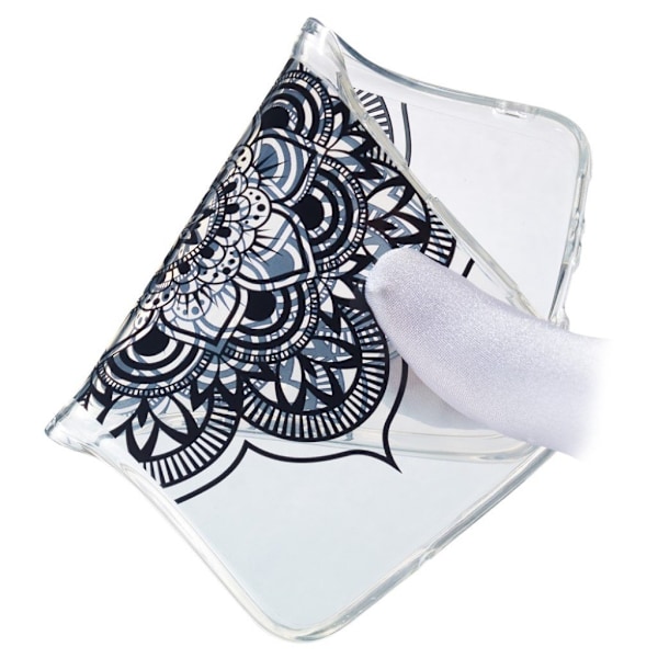 Samsung Galaxy A50 mønstret etui - Henna Blomst Black