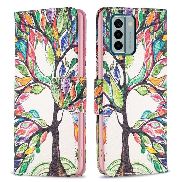 Wonderland Nokia G22 Flip Etui - Life Træ Multicolor