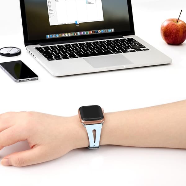 Apple Watch (41 mm) urrem af ægte okselæder i øverste lag - Blå Blue