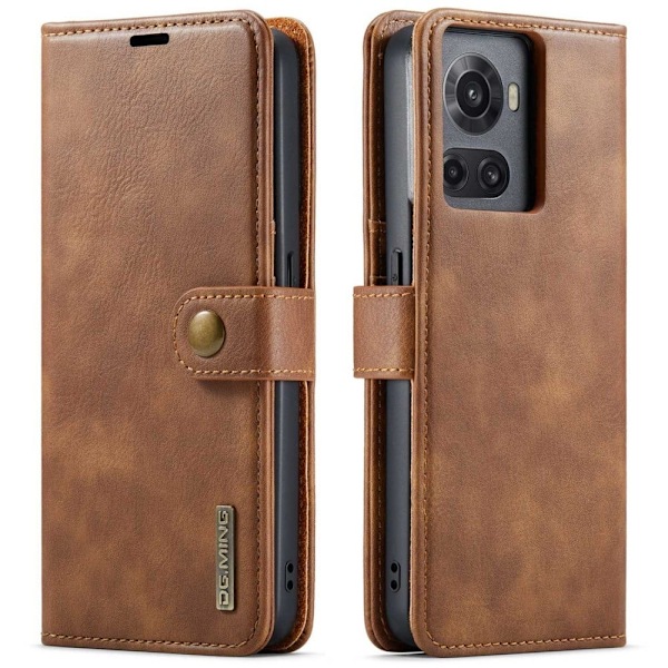 DG.Ming OnePlus 10r / Ace 2-in-1 Lompakko Suojakotelo - Ruskea Brown