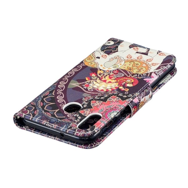 Wonderland Samsung Galaxy M20 kotelot - Kukka ja Norsu Multicolor