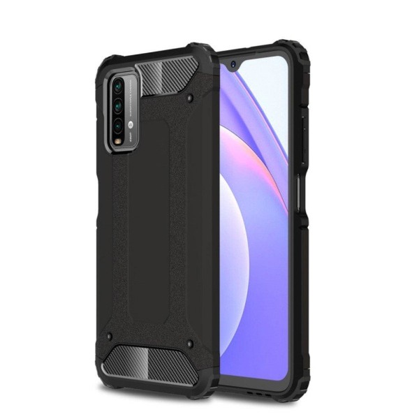 Armour Guard Xiaomi Poco M3 / Xiaomi Redmi Note 9 skal - Svart Svart