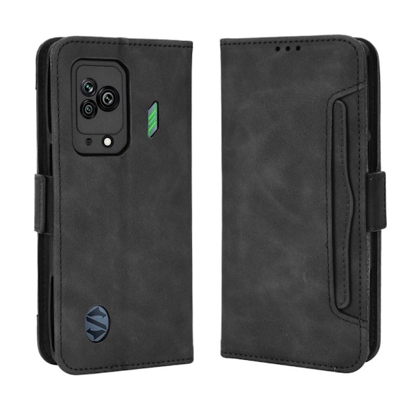Xiaomi Black Shark 5 moderni nahkainen lompakkokotelo - Musta Black