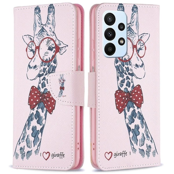 Wonderland Samsung Galaxy A73 flip etui - Giraf Multicolor