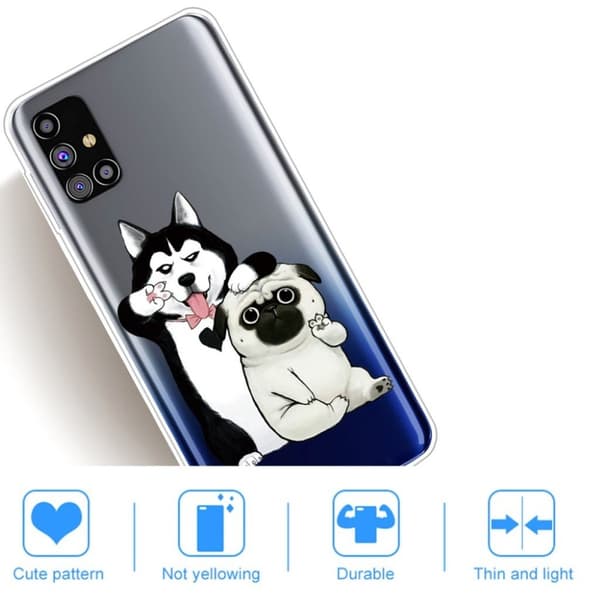 Deco Samsung Galaxy M31s Etui - Hunder White