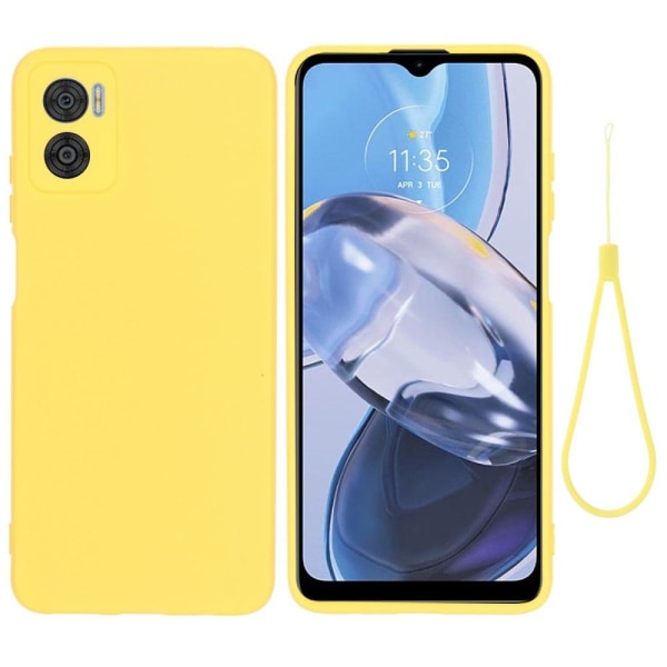 Matta nestesilikoninen kuori Motorola Moto E22i / Motorola Moto E22 - Keltainen Yellow