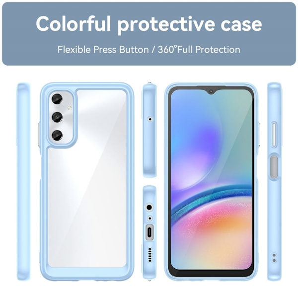 Samsung Galaxy A05s smart akryldeksel - Blå Blue