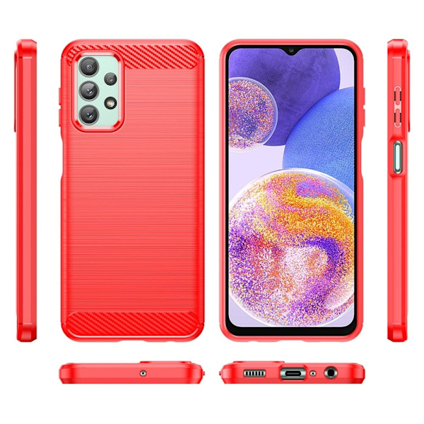 Carbon Flex Etui Samsung Galaxy A23 5G / A23 - Rød Red