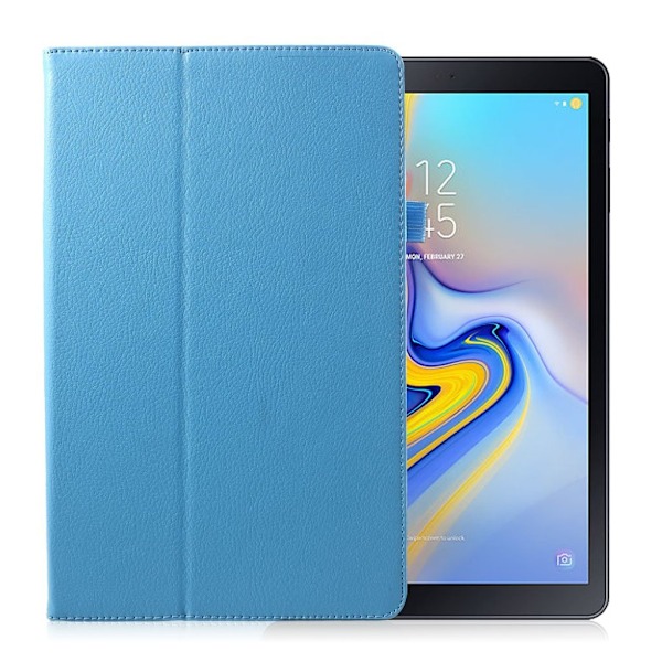 Samsung Galaxy Tab A 10.5 beskyttelsesetui i kunstlæder med stativ - Baby Blå Blue