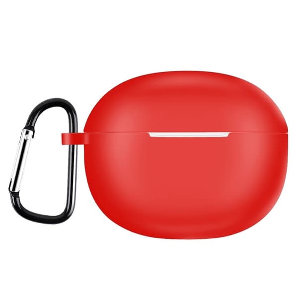 Realme Buds T100 silikoneetui med spænde - Rød Red